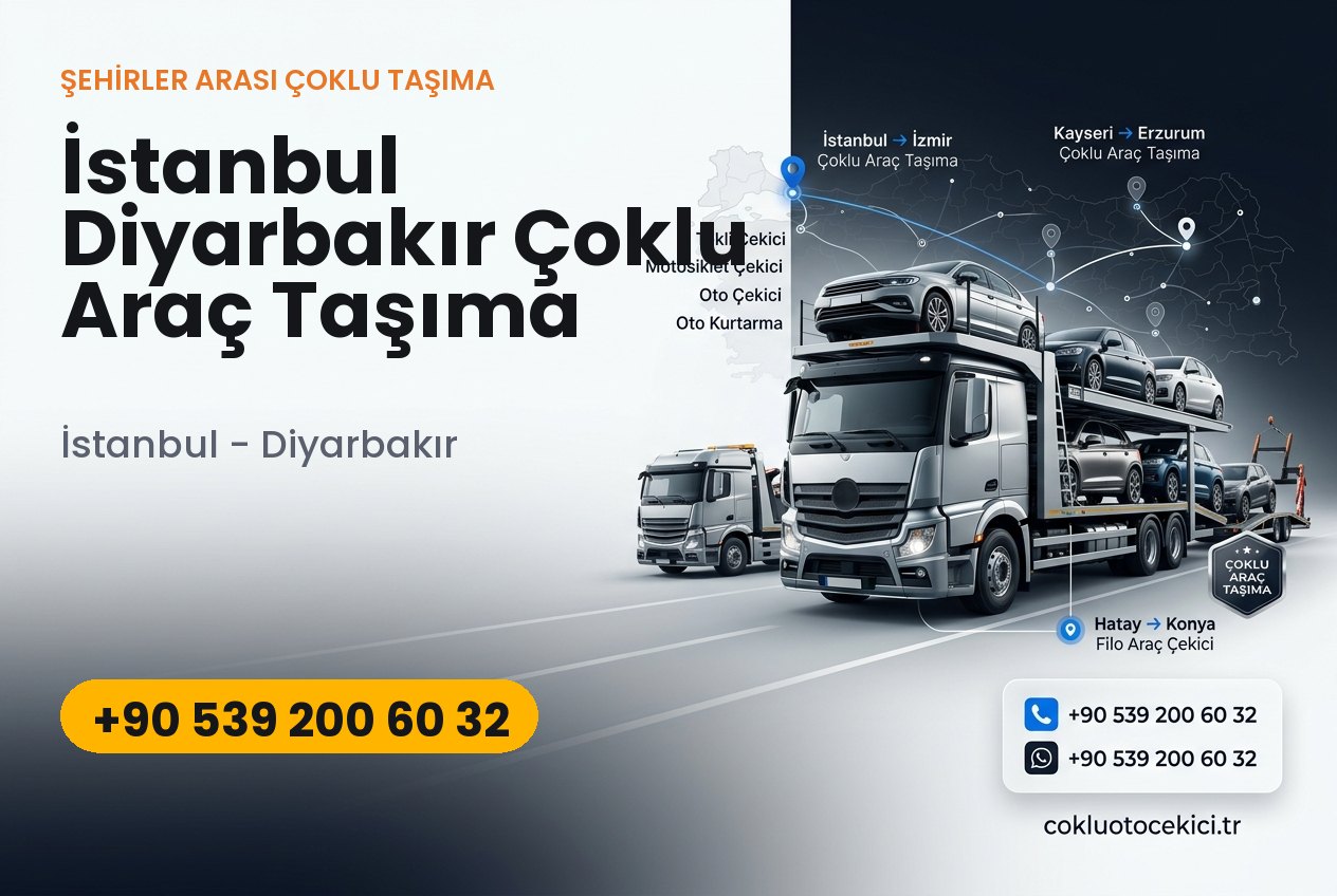İstanbul Diyarbakır Çoklu Araç Taşıma - Çoklu Çekici