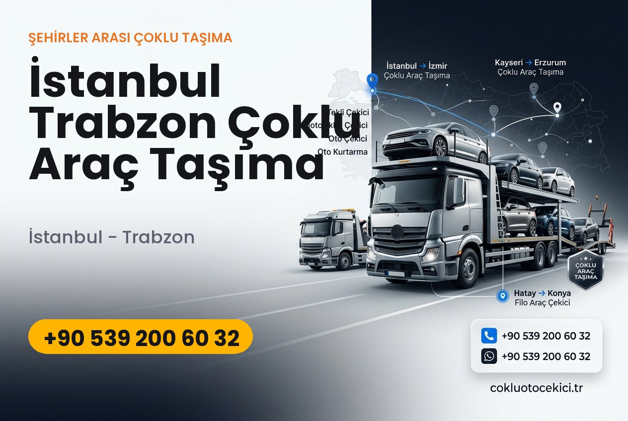 İstanbul Trabzon Çoklu Araç Taşıma - Çoklu Çekici