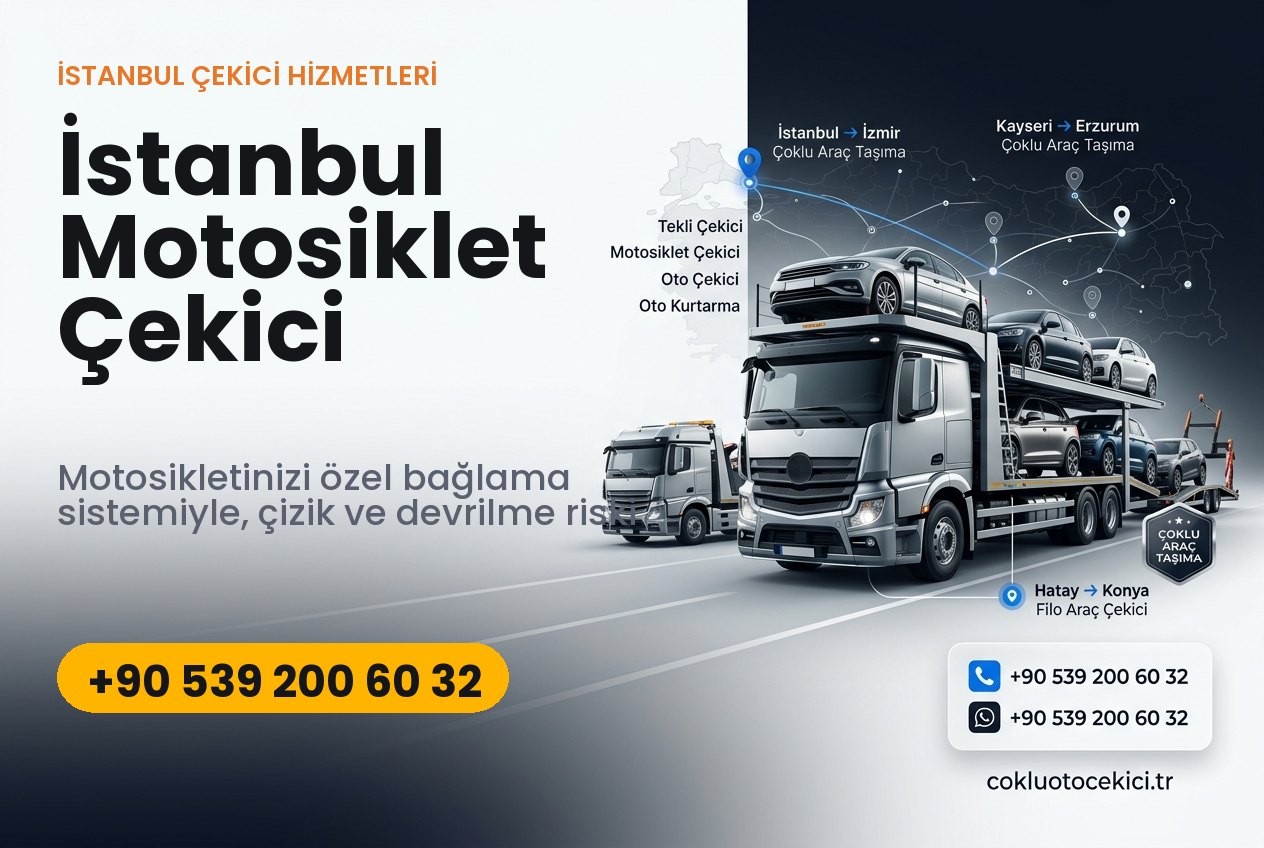İstanbul Motosiklet Çekici - Çoklu Çekici