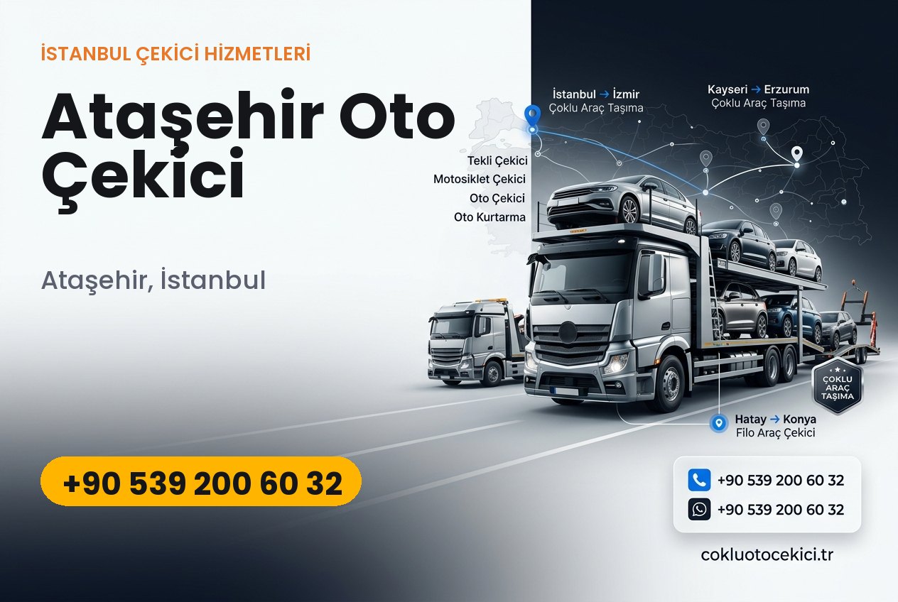 Ataşehir Oto Çekici - Çoklu Çekici