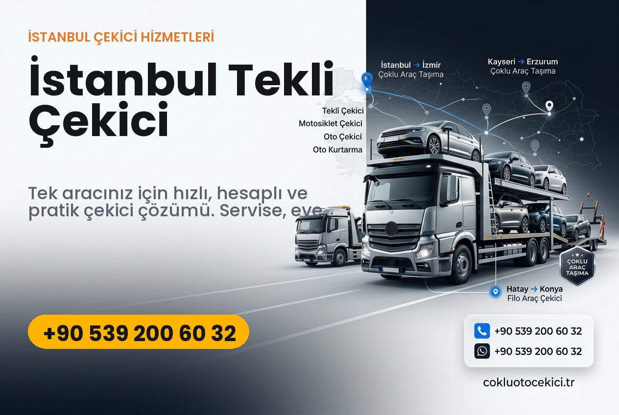 İstanbul Tekli Çekici - Çoklu Çekici